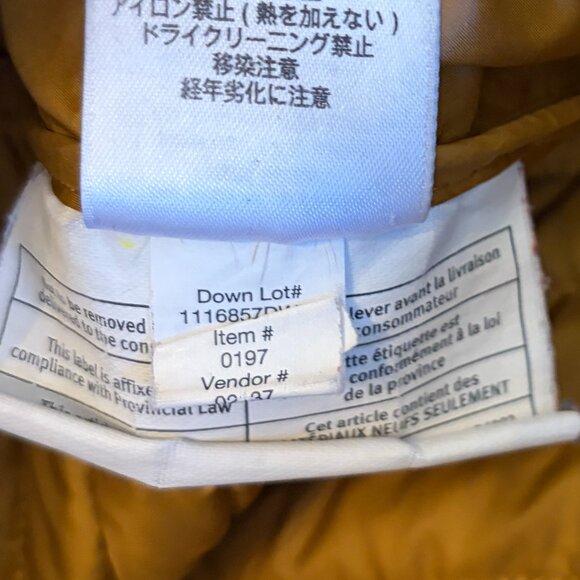 Eddie Bauer men's down field jacket large green brown insulated 700 - Picture 9 of 10